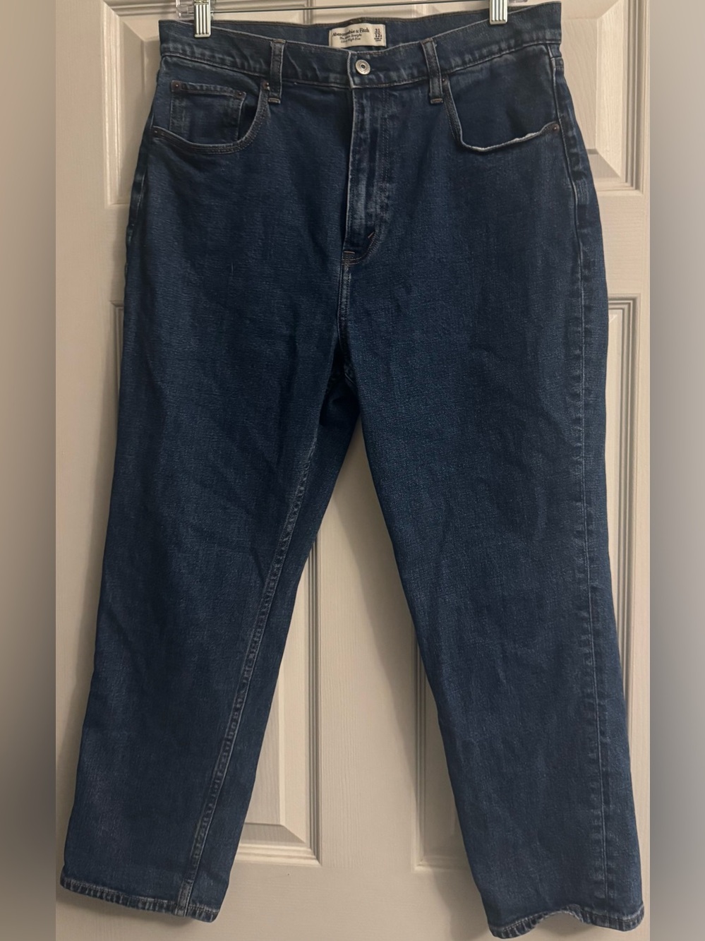 Abercrombie & Fitch Womens Ankle Straight Ultra High Rise Jeans